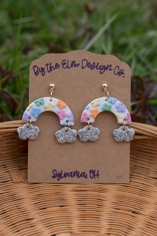 Over the Rainbow Dangles - 14k gold plated post (nickel free)